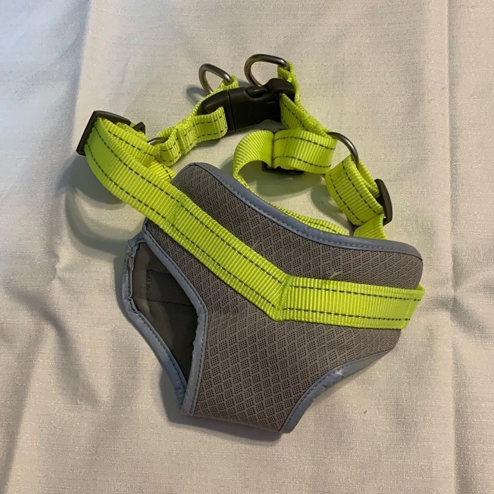 Boots and Barkley yellow dog harness large